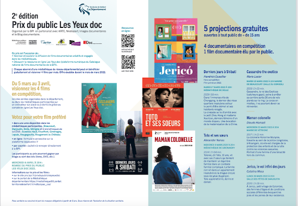 Flyer du Prix du public dans le Territoire de Belfort