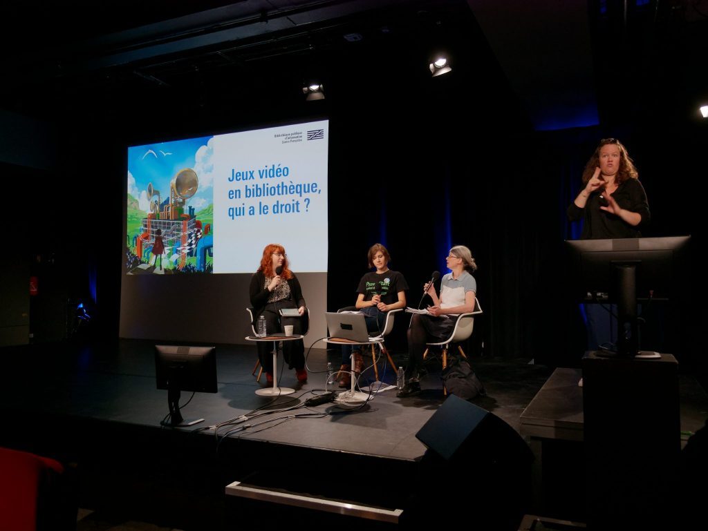 Photo de la table ronde « Les droits dans les jeux vidéo : état des lieux ».