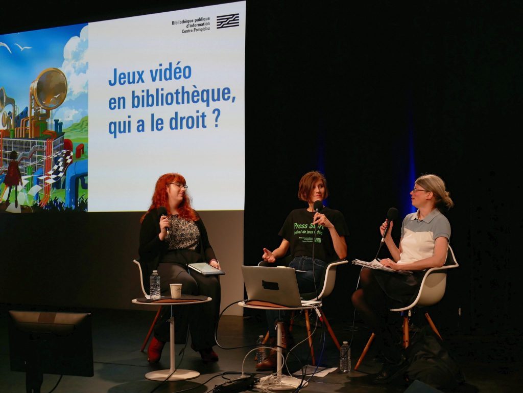 Photo de la table ronde « Les droits dans les jeux vidéo : état des lieux ».