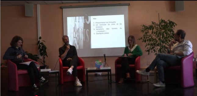 Captation de la rencontre autour du livre (Re)construire l'expérience musicale, avec Pierre Le Quéau et Olivier Zerbib