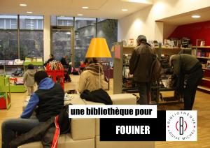 Affiche "Une bibliothèque pour fouiner"