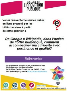 Flyer annonçant l'atelier Eurêkoi remix