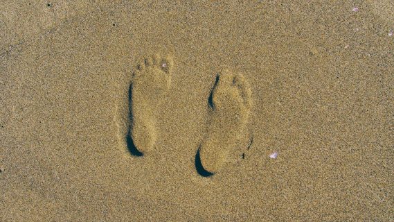 Visuel de pas dans le sable