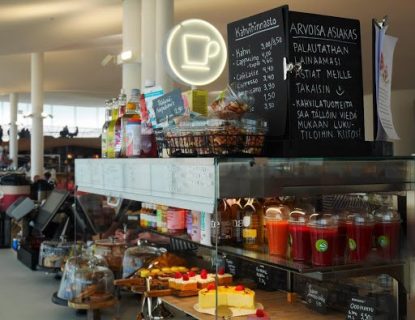 photographie des victuailles proposées à la cafétéria