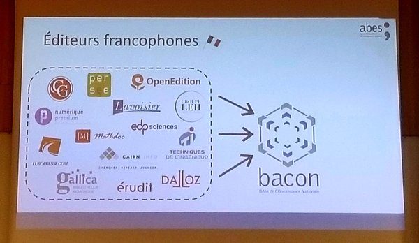 Phtographie d'un support de présentation schématisant le processus d'interropérabilité