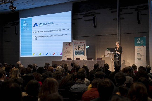 Salle de conférence lors des Assises du Livre Numérique