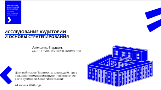 Graphique de la bibliothèque de littérature étrangère à Moscou