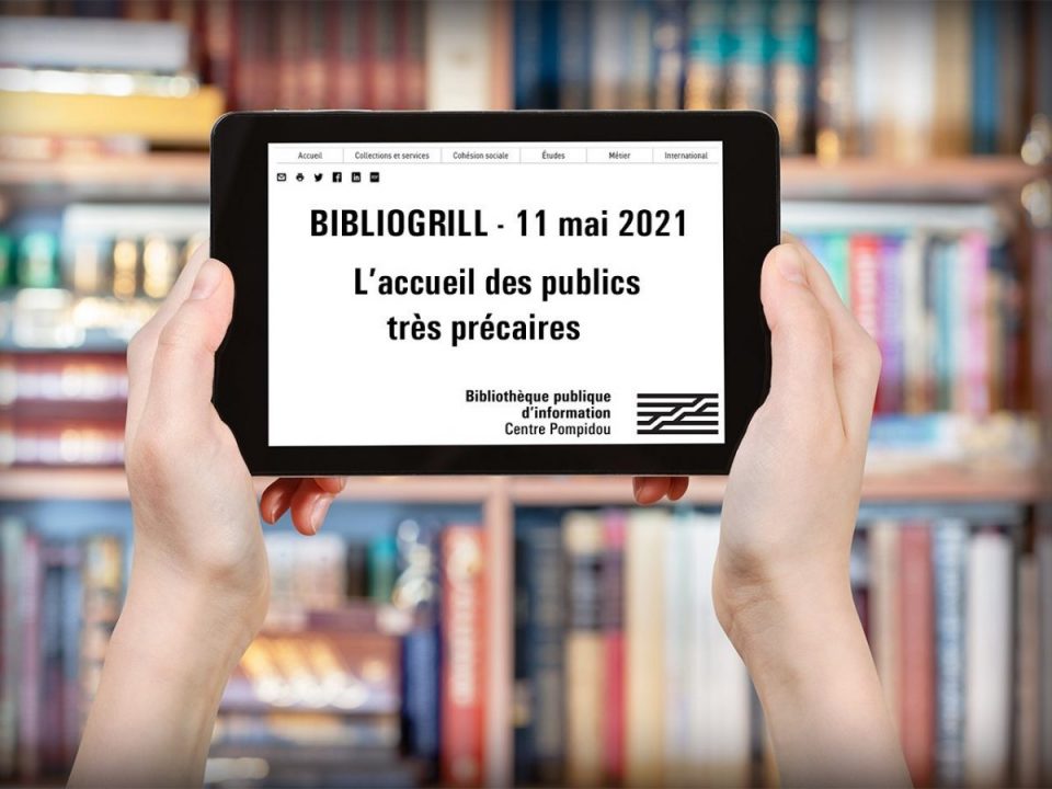 Visuel du second Bibliogrill portant sur l'accueil des publics très précaires