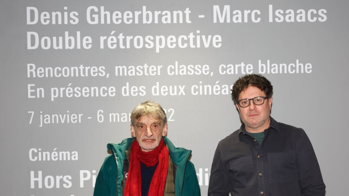 Les deux réalisateurs Denis Gheerbrant et Marc Isaacs