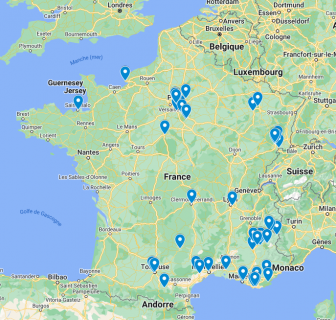 Carte des événements du Prix du public Les yeux doc 2024