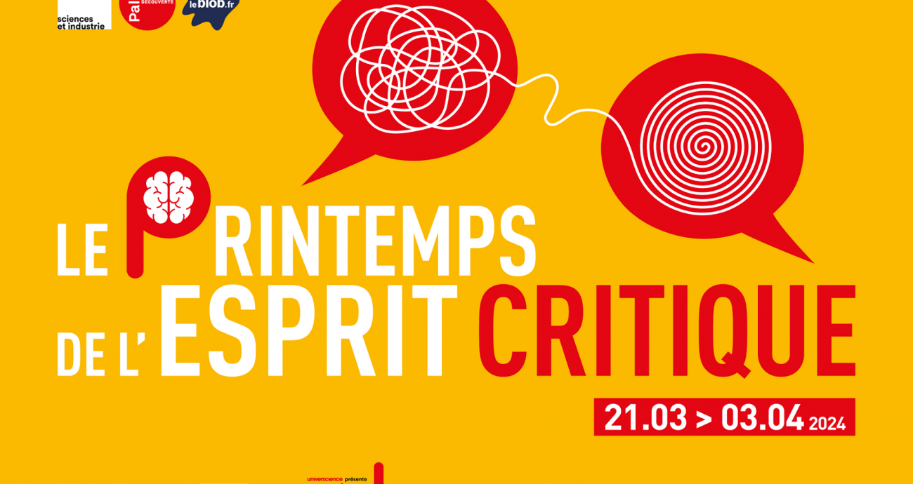 Affiche du Printemps de l'esprit critique 2024